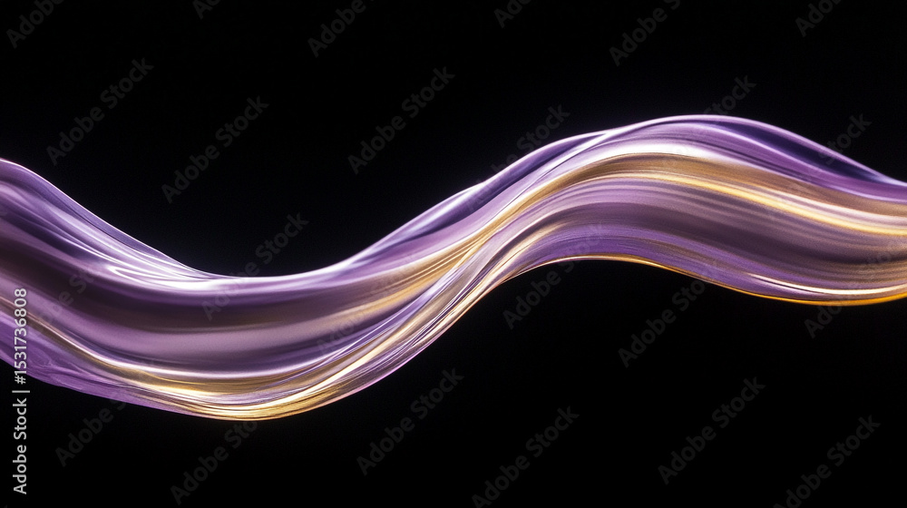 Poster abstract liquid wave background. stylized flowing liquid wave used in digital and tech-related visua