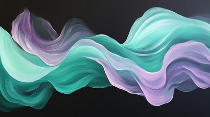 Abstract Fluid Wave on Dark background. A flowing abstract wave design suitable for digital media, branding, and artistic project backgrounds.