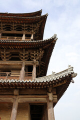 Fototapeta premium Bianjing Tower, Dai County, Xinzhou, Shanxi