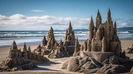 Sandcastle competitions bring together talented builders crafting impressive sand art for prizes and acclaim.
