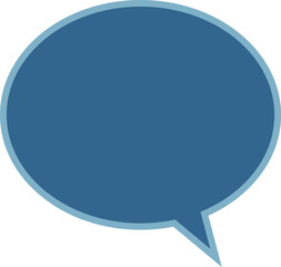 Speech bubble icon -1- darkblue