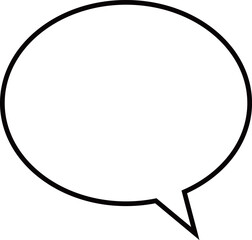 Speech bubble icon -1- mono