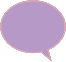 Speech bubble icon -1- purple