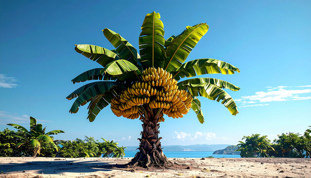 Abundant Banana Tree, Tropical Paradise - Tropical Paradise