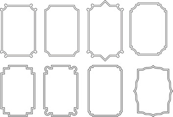 Decorative Frame Border, isolated on white background