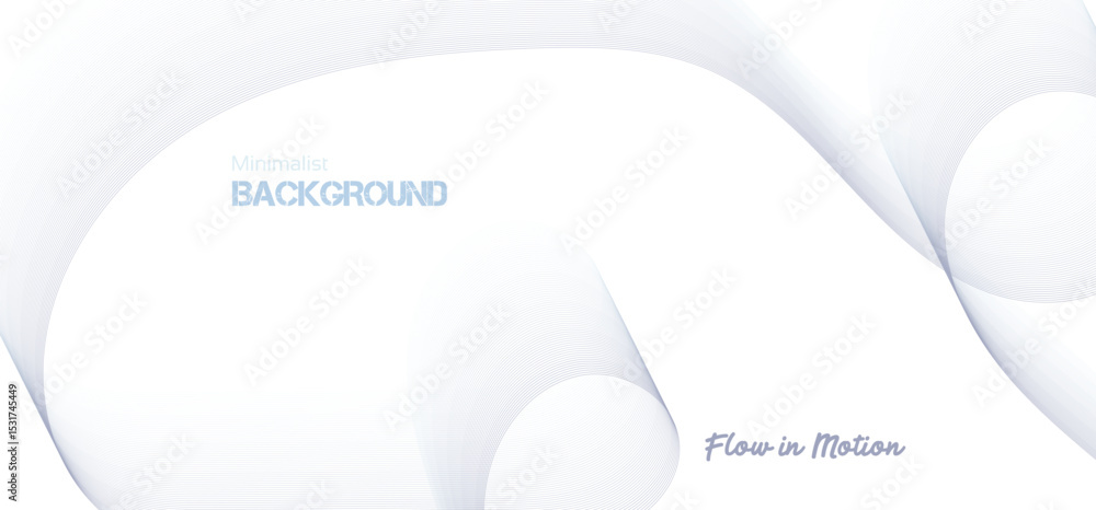 Poster abstract pink gradient ribbon wave on white background. minimalist background and design element for