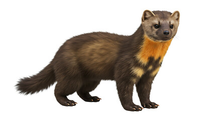 Alert European Pine Marten With