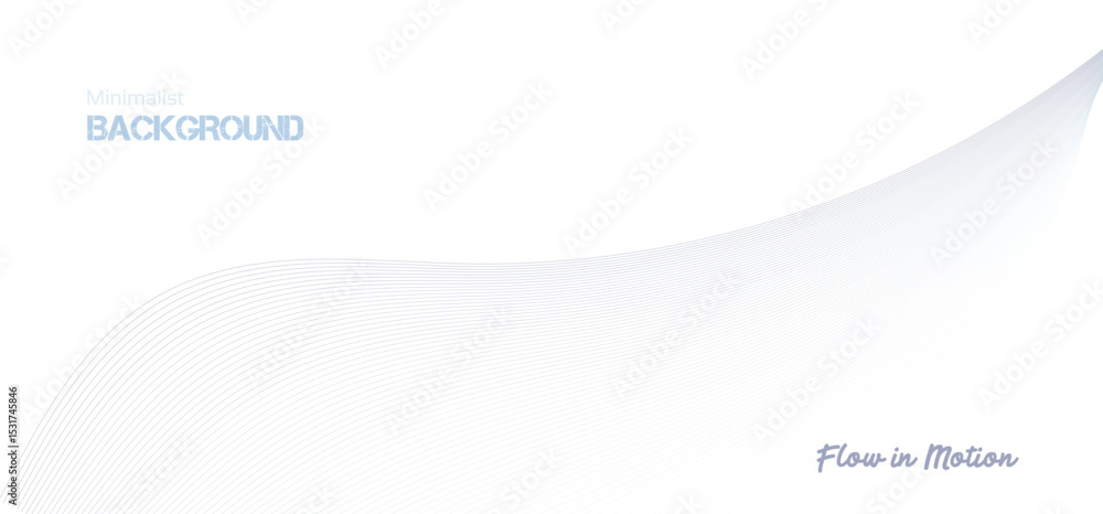 Poster abstract pink gradient ribbon wave on white background. minimalist background and design element for