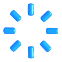 loading ui 3d icon illustration