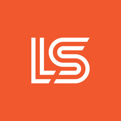 letter LS concept logo design vector template