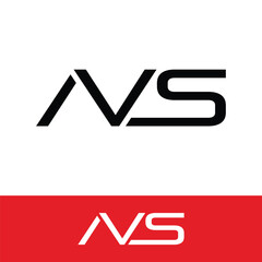 letter AVS modern concept logo design vector template