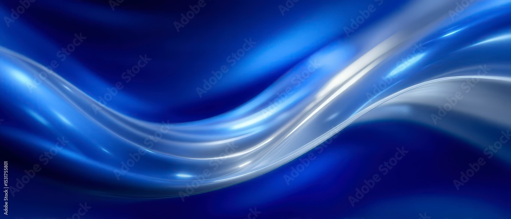 Poster abstract blue swirl background smooth shiny gradient texture