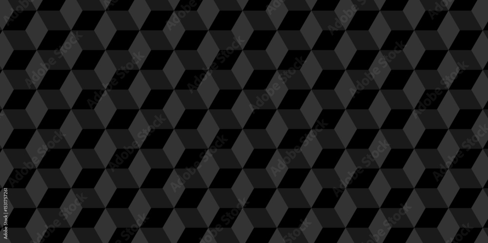 Poster abstract wall minimal black cube square creative diamond triangle geometric tile hexagon mosaic grid