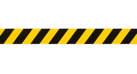 Striking black and yellow striped pattern against a clean white backdrop creating a caution effect.