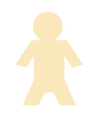 Flat design illustration of icons of men, people, silhouettes.