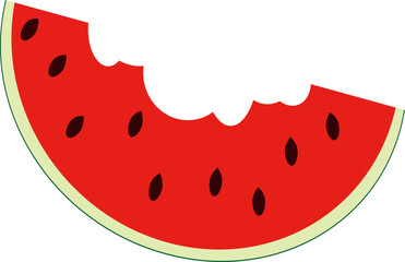 Watermelon Slice Illustration for Summer