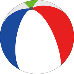 Colorful Beach Ball Icon for Summer Play