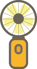 Handheld Fan Icon for Personal Cooling