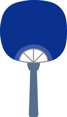 Folding Fan Icon for Hot Weather and Cultural Design
