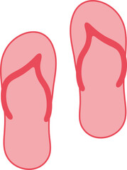 Flip Flops Illustration for Beach Season