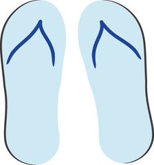 Flip Flops Illustration for Beach Season