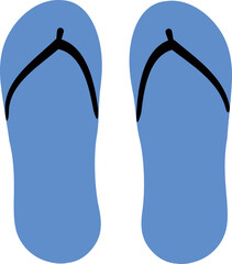 Flip Flops Illustration for Beach Season