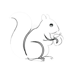 Cute cartoon mouse with cheese and a rat with a letter vector illustration