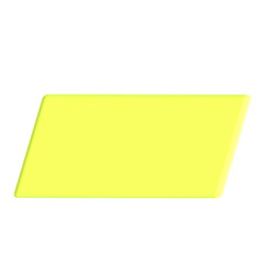 Abstract Element Purple Green 3d icon illustration