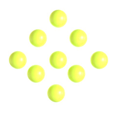 Abstract Element Purple Green 3d icon illustration