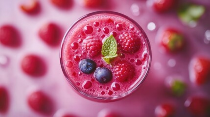 Berry and vegetables smoothie, healthy juicy vitamin drink diet or vegan food concept, fresh vitamins, homemade refreshing fruit