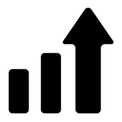 Upward Growth Chart Icon