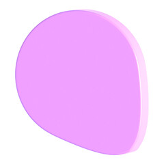 Abstract Element Purple Green 3d icon illustration