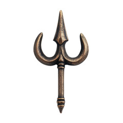 Decorative Bronze Trident Symbolizing Strength and Power in Art