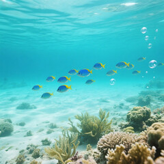 Naklejka premium fish in the sea