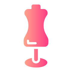 dress mannequin Gradient icon