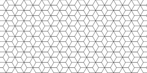 Fototapeta premium Vector tiles gradient science web tech connection triangle diamond honeycomb hexagon art. Seamless pattern with hexagon square cube geometric pattern shapes grid metal element texture design. 