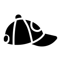 baseball cap Solid icon