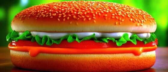 Close-up of a burger