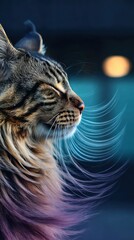 Close-up of a cat's profile