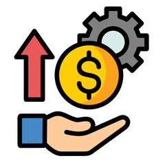 Obraz premium Wages Icon