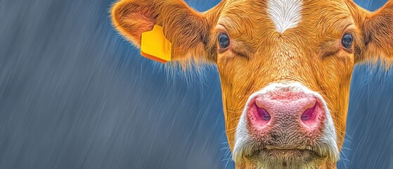 Close-up of a cow's face