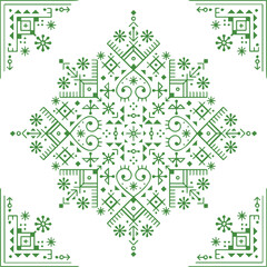 Beautiful flower art and mandala vector design