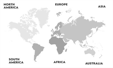 Country borders map-07, modern world map graphic, Countries Silhouettes Stock Illustrations, Vectors