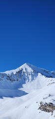 snow covered mountain peak at Alta, Utah 