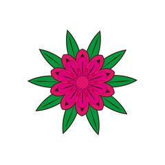 flowers logo vector design