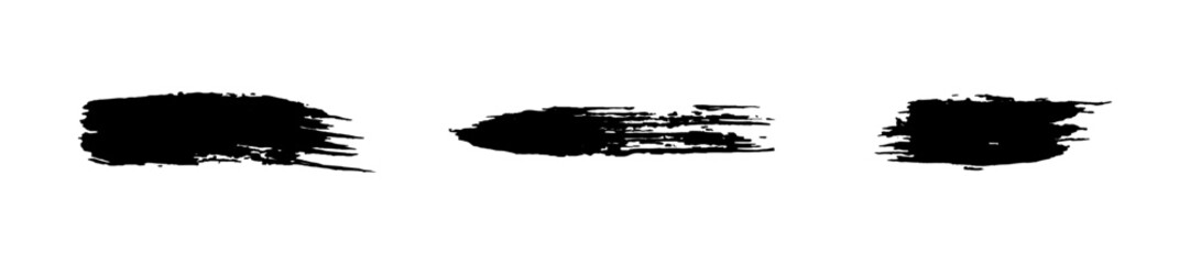 Brush strokes, Vector ink painting.