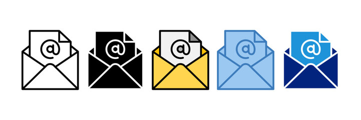 Email Address Icon Element For Design