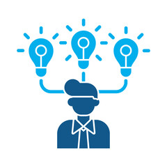 Rich ideas icon for financial strategy