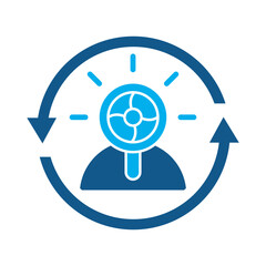 Remarketing icon for financial strategy