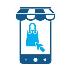 E commerce icon for financial strategy